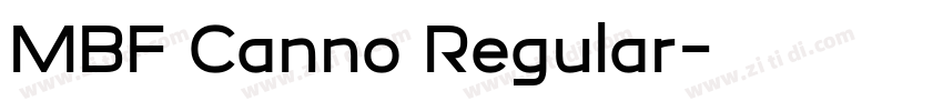 MBF Canno Regular字体转换